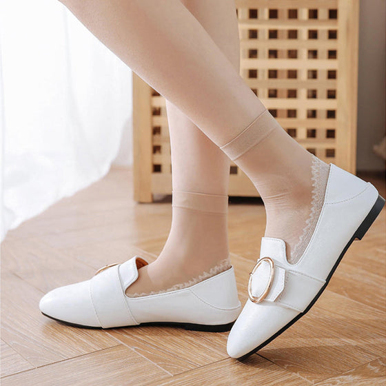 Chaussettes en coton antidérapantes