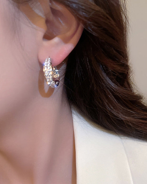 Petites créoles scintillantes