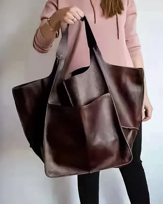 Sacs à main en cuir grande capacité pour femme