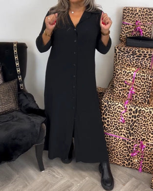 Robe avec boutons et col V