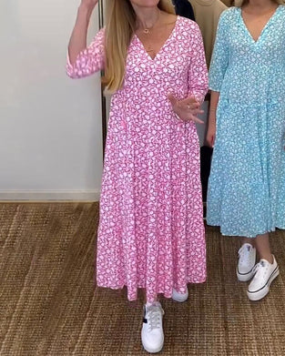 Robe décontractée à imprimé floral