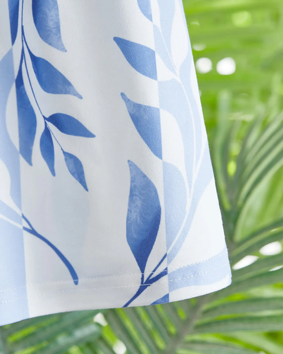 Robe coupe slim et manches courtes