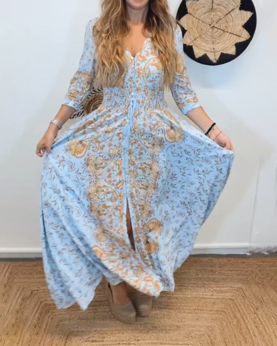 Robe longue de banlieue élégante pour femmes