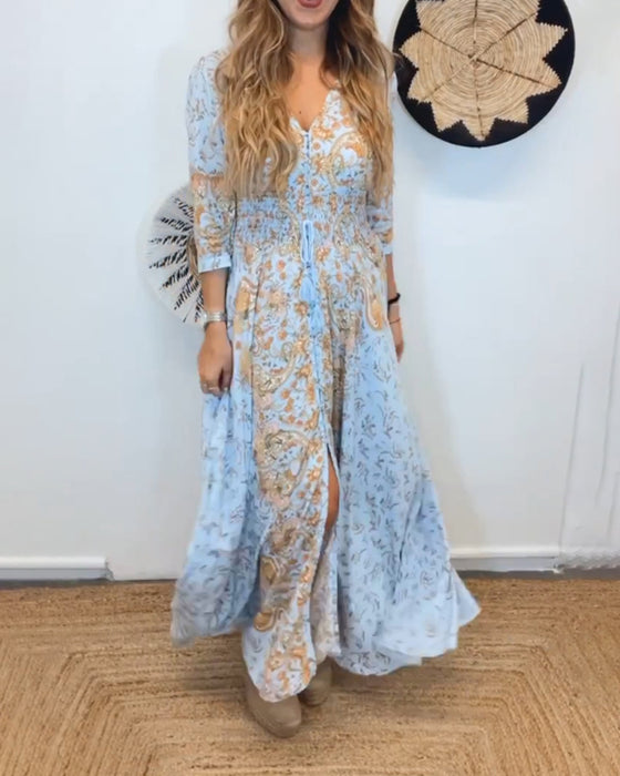 Robe longue de banlieue élégante pour femmes