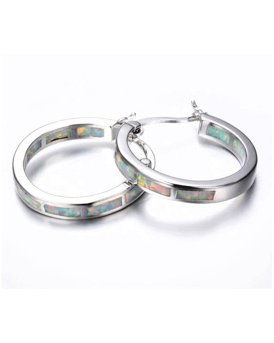 Boucles d'oreilles rondes colorées