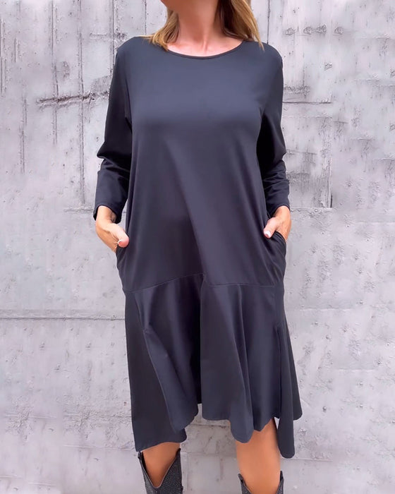 Robe Ample Avec Poche