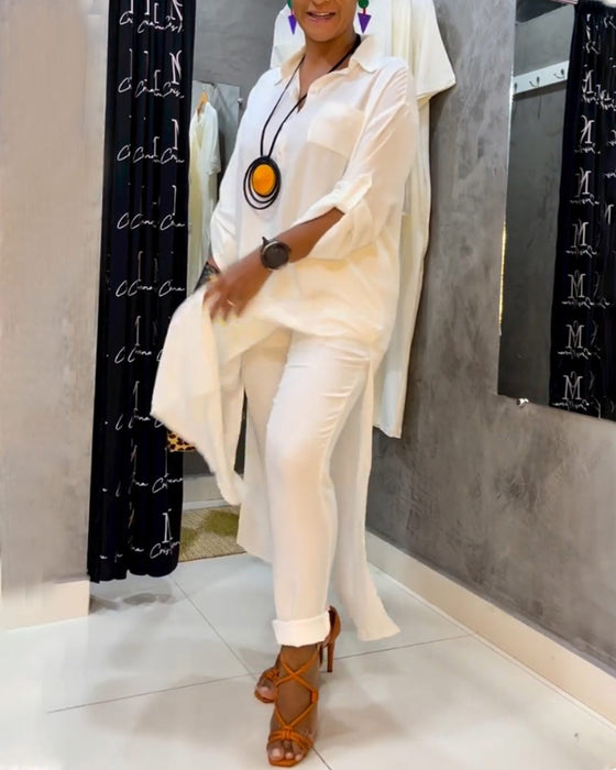 Robe de couleur unie et poche