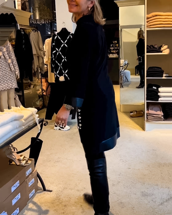 Robe décontractée à col rond avec poches